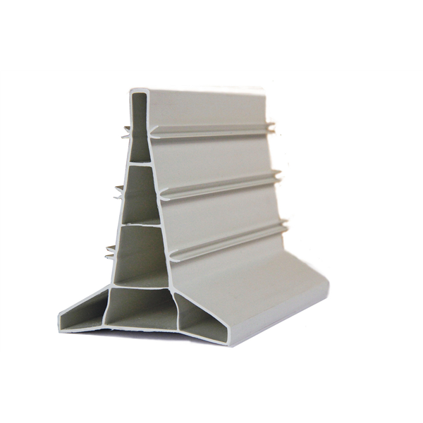 Règle-joint à béton sommet large blanc Toffolo 80 mm, longueur 5 m couleur grise