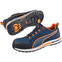 Chaussure de sécurité S3 Puma Crosstwist Low – orange et bleu – Taille 43