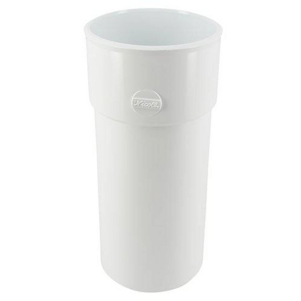 Manchette mâle/femelle pour tube de descente cylindrique Ø 80 - Blanc