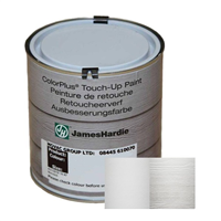 Peinture de retouche ColourPlus pour traitement chant bardage James Hardie - pot de 500 ml - Blanc arctique