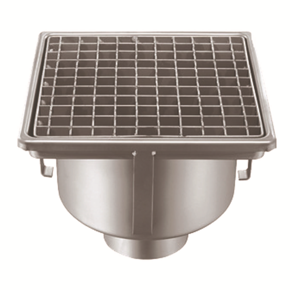 SIPHON 255X255 SORTIE VERT 100 MM CAILLEBOTIS PANIER CLOCHE 25100EPC