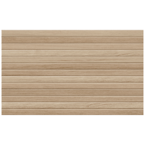 Carrelage mural pour salle de bain imitation bois en pâte rouge - Tindaya - 55 x 33 cm - ép. 8,8 mm - Roble