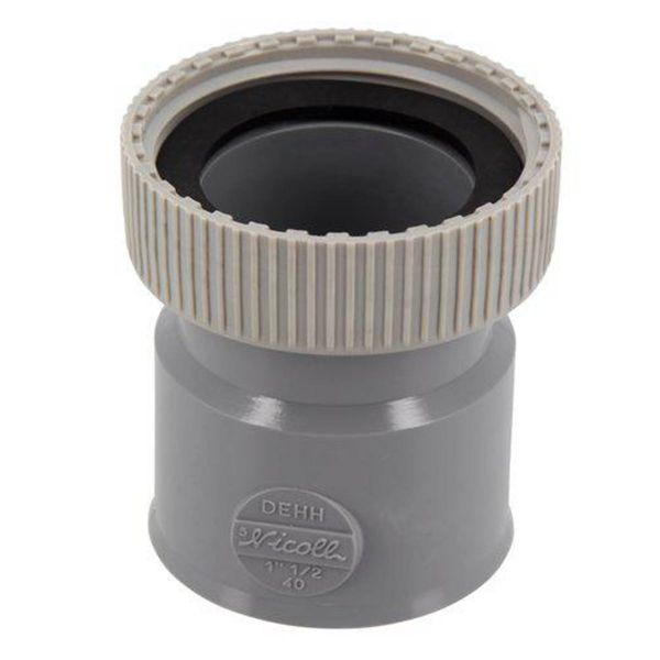 Douille à écrou prisonnier Femelle/Femelle pour écrou 40x49 - DEHH Nicoll - Ø40 mm