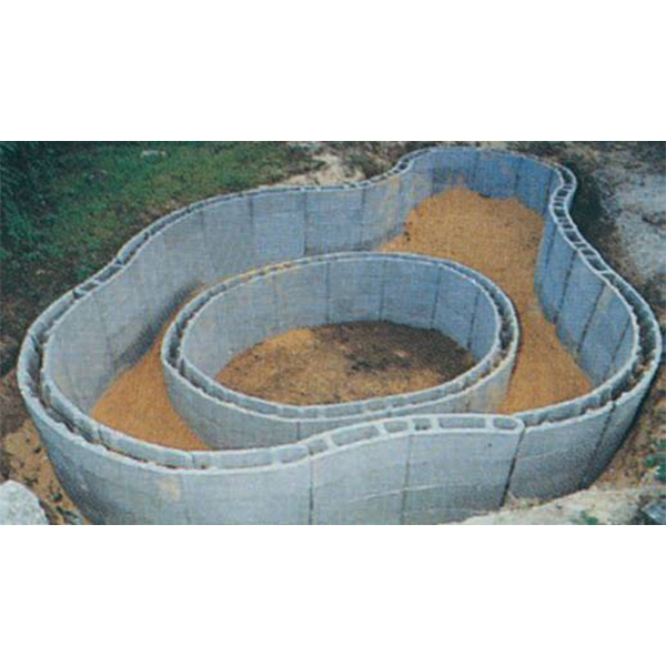 Bloc béton à bancher courbe Varibloc Perin - Grand rayon - 500 MM x 200 MM x 200 MM