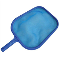 Épuisette de surface plastique pour piscine couleur bleu