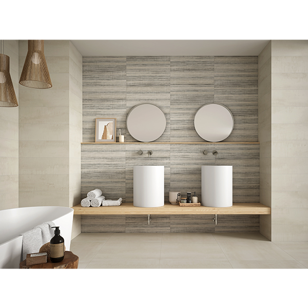 Faïence murale effet '"béton" CUSSET - Beige 20 CMx60 CM