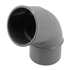 Coude 67°30 à coller pour évacuation des eaux - Raccord mâle-femelle - Diamètre Ø 50 mm - Techtan - Gris