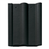 Tuile béton Double Romane - grand moule faible relief - Monier - 42 x 33 cm - Noir