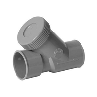 Clapet anti-retour Nicoll pour évacuation des eaux usées - Diamètre 40 mm - Angle 45° - PVC - Gris