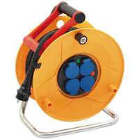 Enrouleur électrique Brennenstuhl Standard Pro - câble de 25,0 M H07RN-F 3G2,5 avec 4 prises IP44