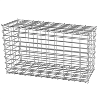 Gabion en kit à remplir avec montage en hélice - Zinc-Alu galvanisé - 100x30x50 cm - Maille 10x5 CM - Diam. 4.5 MM