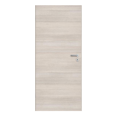Porte aspect bois à veinage horizontal - Verso Crema - Main droite - 203.6 CM x 83 CM - Crème