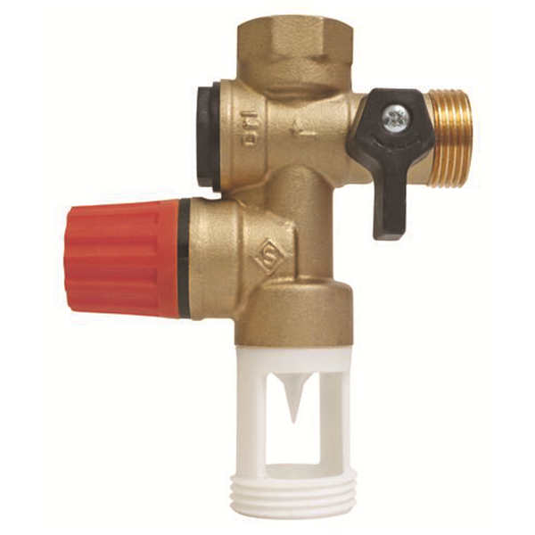 Groupe de Sécurité NF 3/4" à garde d'air droite - Siège inox pour eau agressive