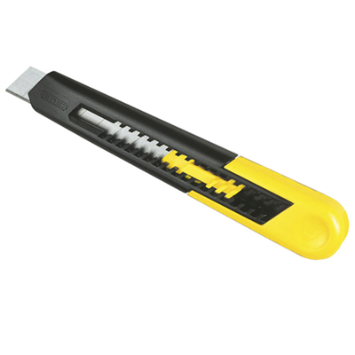 Cutter SM Stanley avec bouton-poussoir multipositions 18 mm