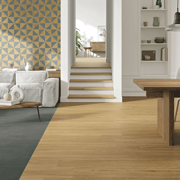 Carrelage sol intérieur effet parquet en grès cérame émaillé - Ashley - 120,0 CM x 20,0 CM - ép. 9,00 MM - Nature