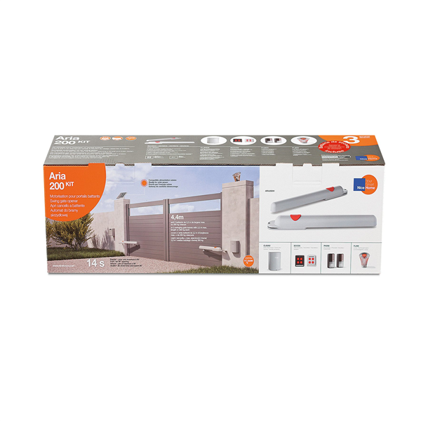 Motorisation à vérins pour portail battant Aria 200