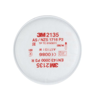 Filtre antipoussière particules solides et liquides P3R 3M - Fixation baïonnette - Lot de 2