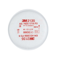 Filtre antipoussière particules solides et liquides P3R 3M - Fixation baïonnette - Lot de 2