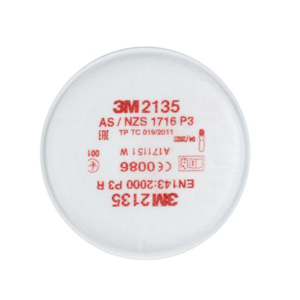 Filtre antipoussière particules solides et liquides P3R 3M - Fixation baïonnette - Lot de 2