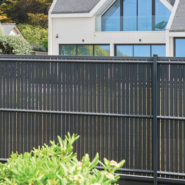 Latte d'occultation Lixo Top pour clôture rigide à petits plis Axyle MS ou CS de hauteur 1,00 M - gris anthracite