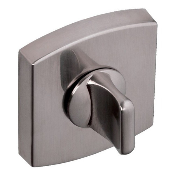 Rosace de porte carrée à condamnation - zamak finition platine - Vachette 6425 - compatible Muze Artis et Scult