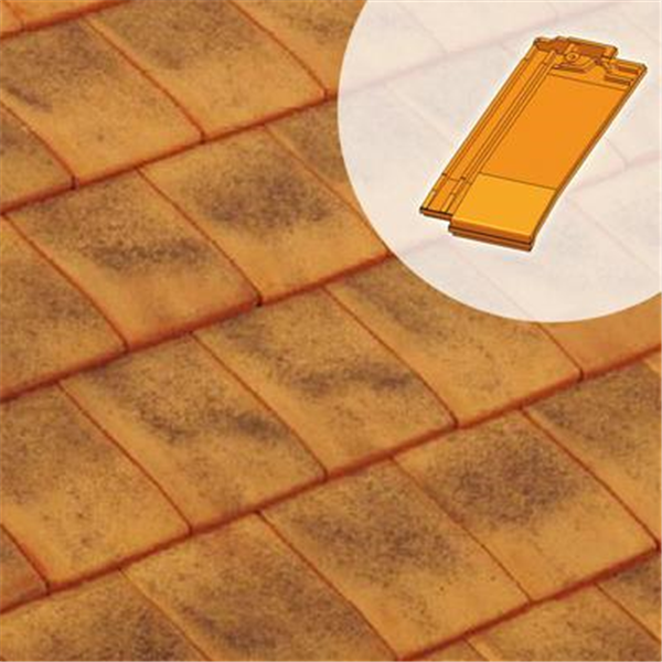 Demi-tuile en terre cuite - Giverny PV - Sablé Champagne