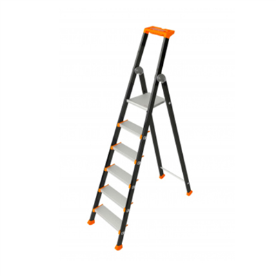 Marchepied 6 marches extra confort - Kolos Tubesca - Hauteur d'accès 3,36 m - Aluminium peint