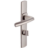 Ensemble poignée de porte à condamnation Vachette Scult - platine - entraxe fixation 195 mm - carré 7 mm