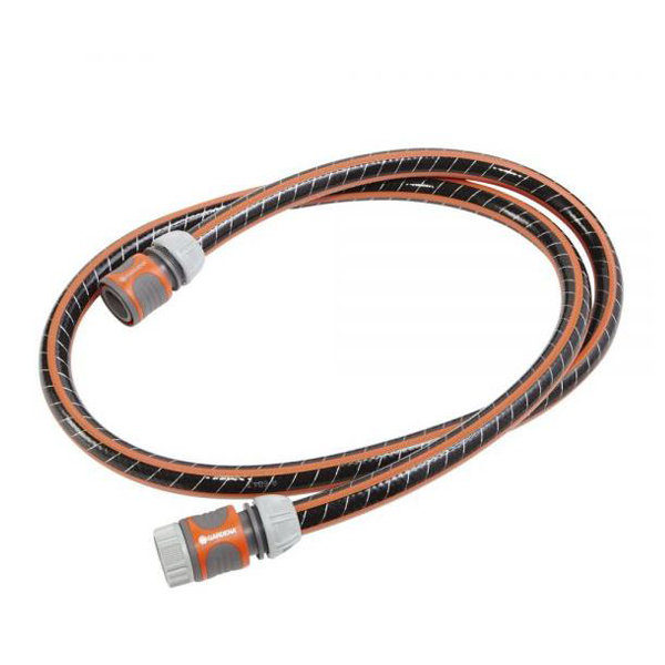 Tuyau d'arrosage et raccords pour branchement chariot dévidoir - Gardena - Longueur 1,5 m
