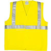 Gilet haute visibilité Yard Coverguard avec fermeture centrale par scratchs jaune - Taille XL