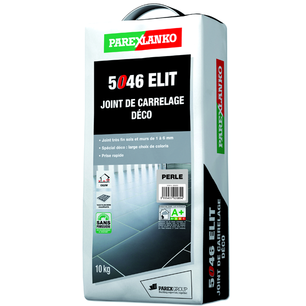 Joint de carrelage déco - 5046 Elit - sol et mur joints de 1 à 6 mm - Gris perle Sac de 10 KG