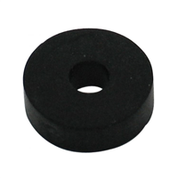 Clapet percé pour robinet mélangeur - 4 x 18 x 5 mm - Caoutchouc - Noir - Sachet de 3