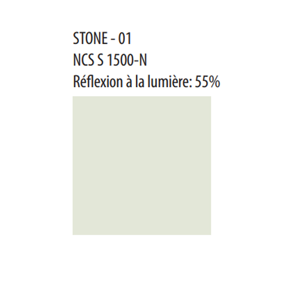 Dalle de plafond acoustique Color-all à bords X - Stone - 600 MM x 600 MM - ép.22 MM