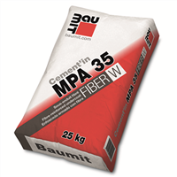 Sous-enduit fibré à base de ciment blanc et chaux - Cement'in MPA 35 Fiber W - sac de  25 KG