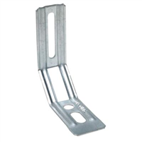 Équerre nervurée à pan coupé ENPC 30x115x81 mm épaisseur 1.5 mm