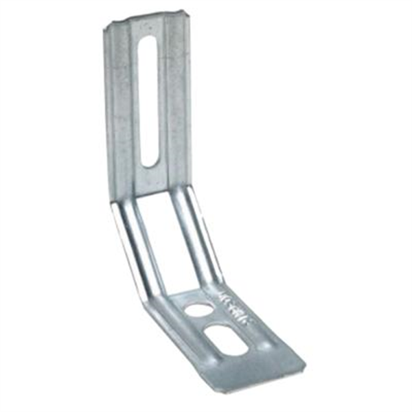 Équerre nervurée à pan coupé ENPC 30x115x81 mm épaisseur 1.5 mm