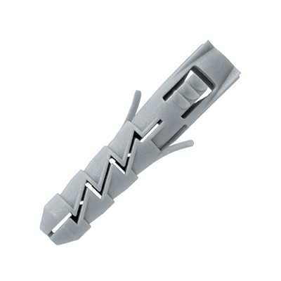 Cheville nylon à expansion sans collerette Edia Ø 10 mm Longueur 50 mm - Gris - Boîte de 100