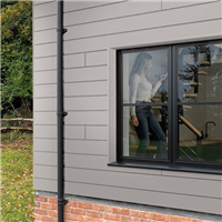 Bardage fibre ciment Cedral Click finition Smooth - couleur Gris platine C05 - ép.12,0 MM - 186 MM x 3600 MM