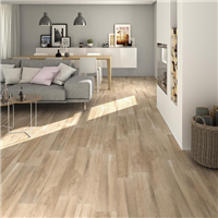 Carrelage antidérapant effet bois en grès cérame - STILWOOD - 15,0 CM x 90,0 CM - ép. 8,00 MM - Nature