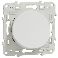 Sortie de câble Schneider Odace - avec support de fixation à visser - blanc - câble de 6 à 12 mm² - 16 A