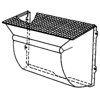 Cour anglaise MEAMULTINORM 100x100x40 avec grille acier M30/30 et fixations