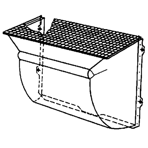 Cour anglaise MEAMULTINORM 100x100x40 avec grille acier M30/30 et fixations