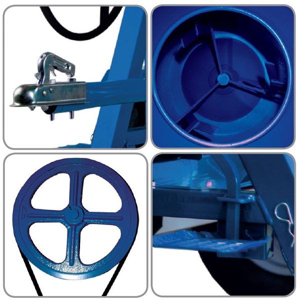 Bétonnière Obra 360 L à motorisation électrique 2 CV