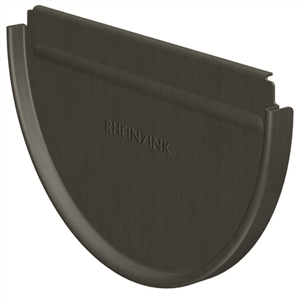 Talon emboîtable en zinc Granum Basalte Rheinzink pour gouttière demi-ronde de développé 333 MM