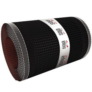 Closoir de faîtage souple ventilé tout aluminium Elos 320 MM x 10 M couleur