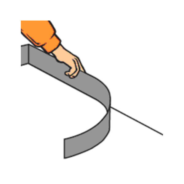 Bande résiliente en laine minérale classe A1 - Fermacell LM - 50 MM x 1,00 M - ép.10,00 MM