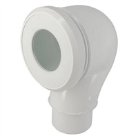 Pipe à sortie verticale pour WC - PVC blanc - avec joint à lèvre - diamètre 80 mm - Nicoll