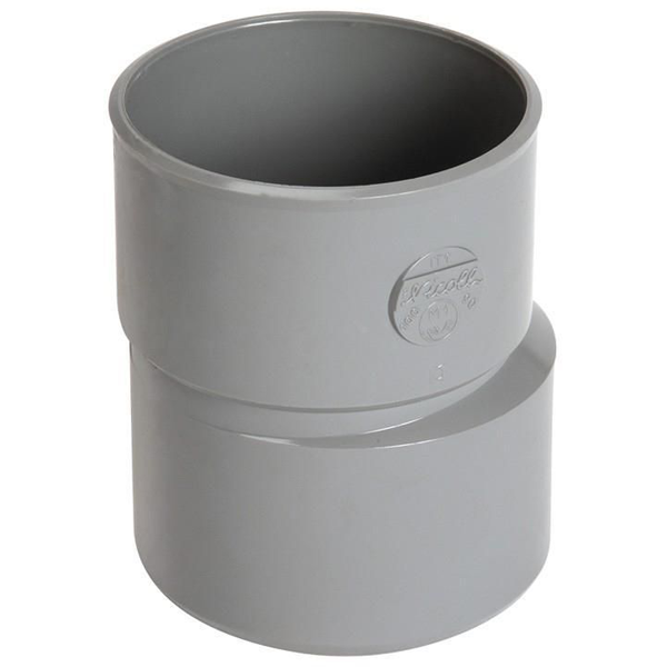 Réduction extérieure excentrée PVC pour évacuation d'eau - mâle/femelle - Ø 100/90 mm