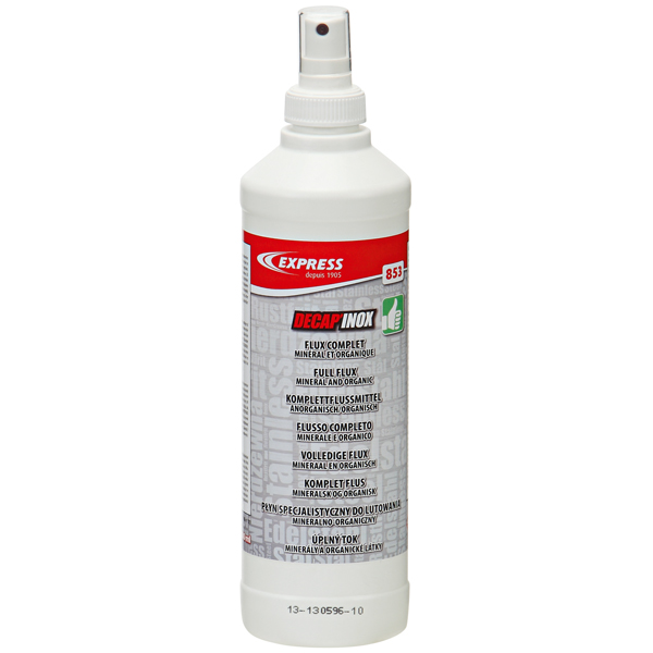 Flux décapant DECAP'INOX en spray pour inox entamé - Guilbert Express - Flacon 500 ml