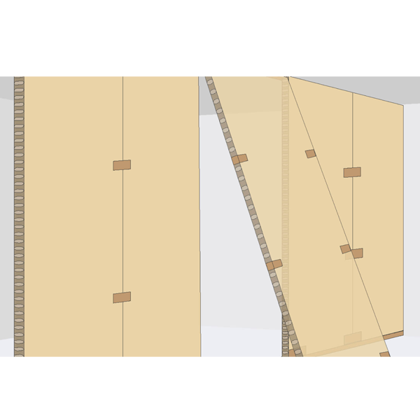 Panneau alvéolaire cartonné thermo-acoustique - Placopan BA50 - 2,50 M x 1,20 M - ép. 50,0 MM